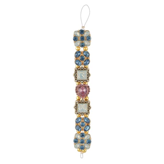 Mixed Rhinestone & Gold Metal & Glass Brooch Beads, 7ct. by Bead Landing™